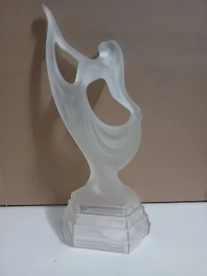 Buy Beautiful  VintageArt Deco White  Satin Glass Dancing Figurine Gift Collector  • 28£