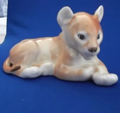 Buy Vintage Lomonosov  Lion Cub  Russian  Porcelain Ultra Rare   Made In Ussr  Stamp • 6.59£
