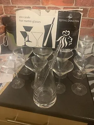 Buy Royal Doulton Martini Glasses And Carafe  • 9.99£