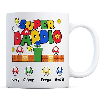 Buy Super Daddio Personalised Mug Gamer Dad Father's Day Gaming Daddy Birthday Gift • 9.99£