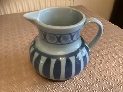 Buy Buchan Pottery Jug With With Blue Stripes. Holds Approx 1.6 Litres • 15£