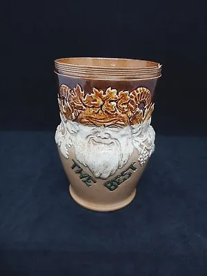 Buy Doulton Lambeth Antique Stoneware Bacchus Beer Cup 'The Best' 2837 • 25£