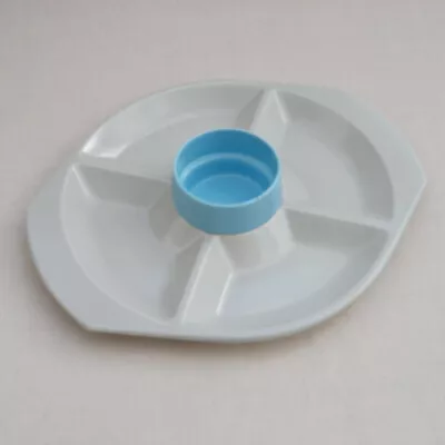 Buy Poole Twintone - Sky Blue & Dove Grey - Hors D'Oeuvres Dish / Party Serving Tray • 10£