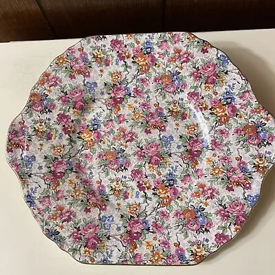 Buy Lord  Nelson Ware Chintz Cake Plate Made In England Some Crazing On Back • 34.52£