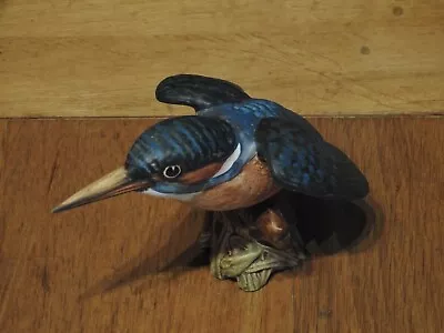 Buy Vintage Beswick Kingfisher 2371 Porcelain Bird Figurine - Matt • 20£