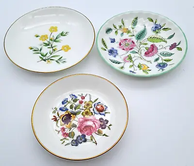 Buy Minton And Royal Worcester Trinket Or Pin Dishes Or China Coasters Bundle X3 VGC • 11.50£