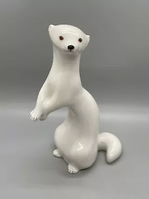 Buy Lomonosov Porcelain White Mink Figurine USSR Russian Weasel • 33.56£