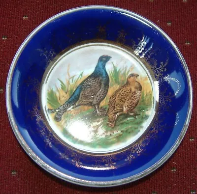 Buy Vintage Arklow Pottery Blue Dish With Game Bird Design. Approx.12cm [4.5 Inch] • 5£