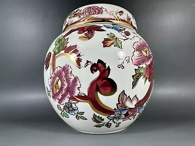 Buy Vintage Masons Red  Mandalay  Ginger Jar, Storage Jar Or Vase With Lid, 13cm • 19.99£
