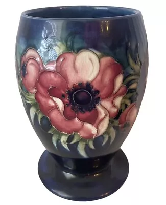 Buy William Moorcroft Pottery Anemone Pattern Vase Impressed Marks W Moorcroft 6” • 105.26£