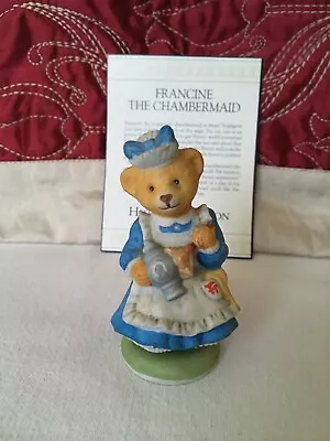 Buy Franklin Mint 1986 FRANCINE Hotel Teddington Fine Porcelain Figurine Sculpture • 9.65£