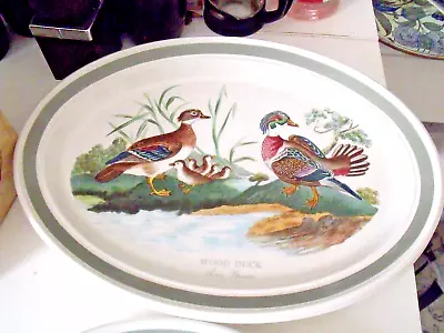 Buy Portmeirion Birds Of Britain Large Wood Duck Serving Charger 15 Inches • 15.95£