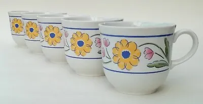 Buy Vintage Staffordshire Tableware Summer Meadow Cups X 5 • 12.99£