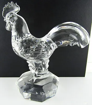 Buy Nachtmann Large Cyrstal Glass Rooster Statue Signed 7.5  X 7  Heavy • 61.90£