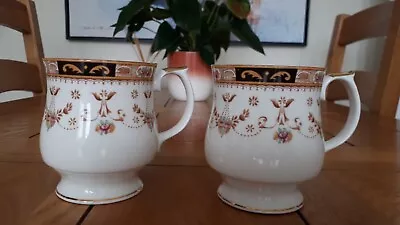 Buy Pair Of Superb Queen's China  Olde England  Imari Mugs ~ VGC • 10£