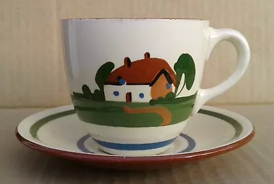 Buy Dartmouth Studio Pottery - Tea Cup & Saucer -  Go Aisy  Wi' It Now . • 3.99£