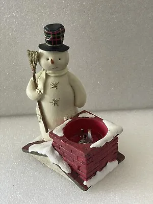 Buy Holiday Decorative SNOW MAN Fire Pit H-6 -Used! • 9.34£