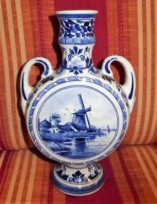 Buy !!! 1910 N. V. Plateelbakkerj Delft Beautiful Big Old Vase!!!! • 66.79£