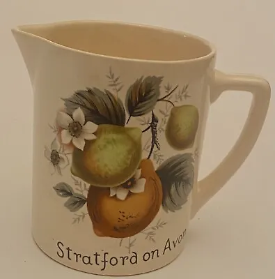 Buy  Stratford On Avon  NEW DEVON POTTERY NEWTON ABBOT CREAMER Made In England Fruit • 4.09£