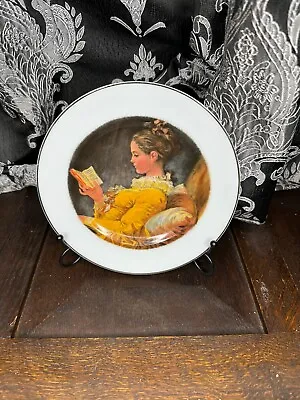 Buy Beautiful Vintage English Fenton China Staffordshire Plate Young Lady Reading • 8£