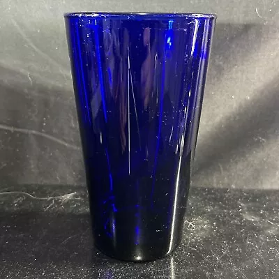 Buy Vintage Libbey Cobalt Blue Pub Glass 16 Oz Pint Flare Tumbler 6  Tall • 9.53£
