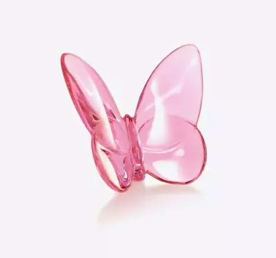 Buy Baccarat 2814724 Lucky Butterfly Crystal - Pink Clear - Figurine Papillon F/S • 145.69£