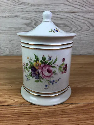 Buy Old Foley James Kent China Tone Lidded Jar Flower Design 6.5  Tall  • 14.39£