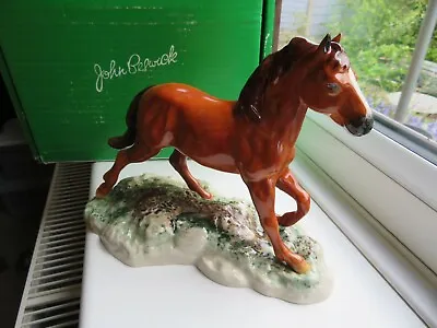 Buy *fabulous Rare* John Beswick Wild Brown Mustang Horse Figure *boxed* • 94£