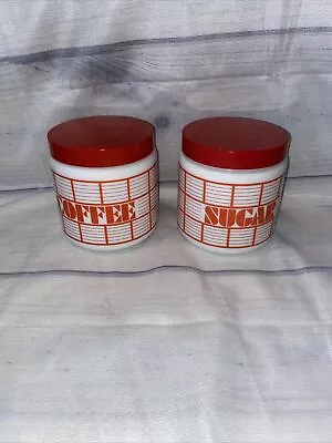 Buy Vintage CLP  Glass Coffee And Sugar Pots Made In England • 20£