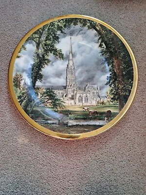 Buy Fenton China Plate Of Salisbury Cathedral (John Constable) Diameter 11 Inches • 5.20£
