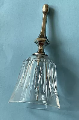 Buy Vintage Clear Glass Ladies Hand Bell Silver Tone Handle (b) • 9.99£