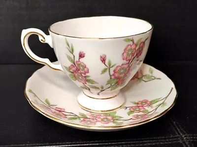 Buy Tuscan Fine Bone English China  Springtime  Tea Cup & Saucer  Happy Anniversary  • 28.79£