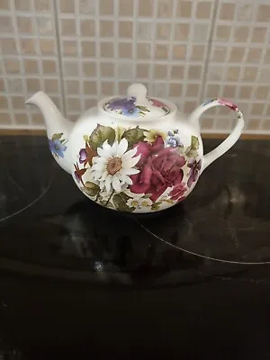 Buy St. George Fine Bone China, Vintage Made In England Floral Teapot, Rare • 18.99£