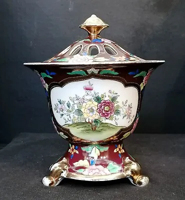 Buy Noritake' Potpourii  Urn. Beautiful Hand Painted Vintage China. Quality Ref 5039 • 59.95£