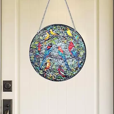 Buy Stained Glass Window Decoration Hanging Colorful Door Home • 9.20£
