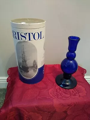 Buy Vintage Bristol Blue Candlestick • 16£