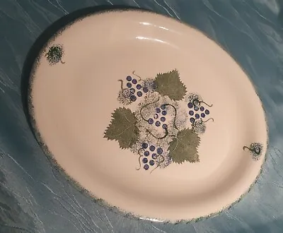 Buy Poole Pottery Vineyard Large Oval Platter 36.5cm Hand Painted • 20£