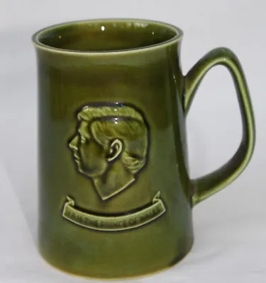 Buy Holkham Pottery Prince Of Wales Investiture Green Ceramic Mug July 1st 1969  • 5£