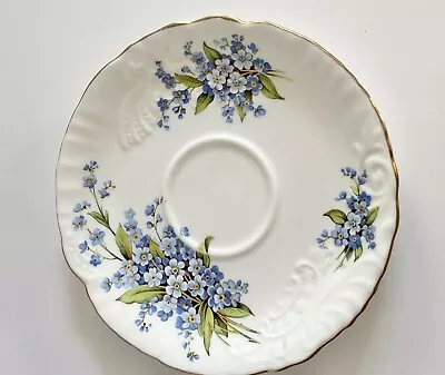 Buy Hammersley & Co Blue Flowers Saucer Bone China Made In England /Replacement • 7.49£