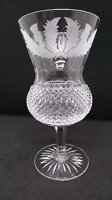 Buy Lovely Edinburgh Crystal Thistle Large Water Goblet /Glass 165mm 6.5  • 64£