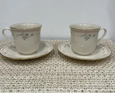 Buy Lenox Rose Manor Set Of 2 Tea Cups & 2 Saucers • 23.98£