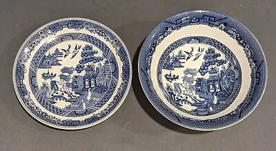 Buy Johnson Brothers China Blue Willow Bowl & Plate 1883 England Backstamp - 6  Dia • 24.13£