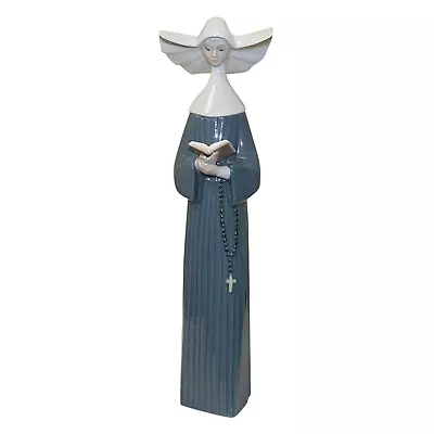 Buy LLADRÓ Prayerful Moment Nun Figurine. Porcelain Nun Figure. • 321.13£