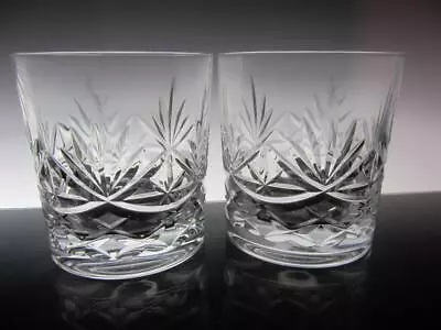 Buy Edinburgh International Crystal Old Fashioned Whisky Glasses Pattern EDI 114 • 19.99£