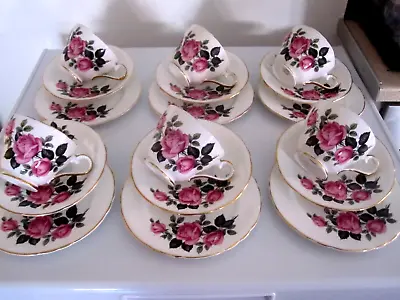 Buy Vintage,aynsley Pink Rose 18 Piece Tea Set,unused Condition • 49.99£