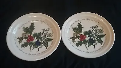 Buy Portmeirion Holly And Ivy Large Plates 26cm Across. • 9.99£