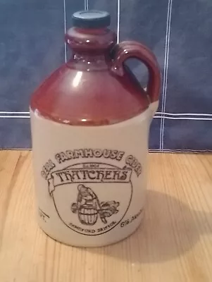 Buy Vintage Thatchers  Derbyshire Stoneware Cider Flagon • 17.99£