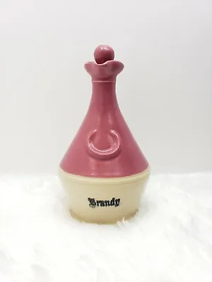 Buy Vintage Brandy Stoneware Jug AW Buchan Company Portobello Scotland 13/26 Pink • 42.68£