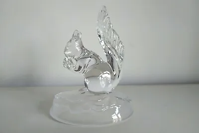 Buy CRISTAL D'ARQUES Paperweight Crystal Squirel Eating Nuts Figurine RARE Vintage • 25£