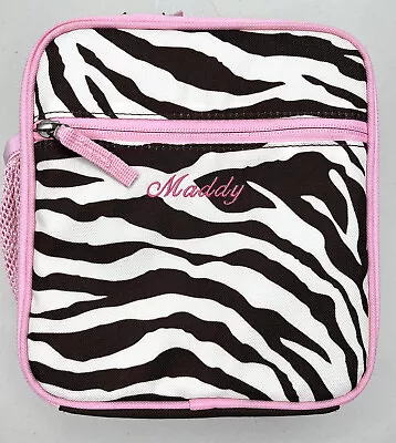 Buy Pottery Barn Kids Zebra Classic Lunch Box *maddy* New Chocolate Pink Bag Girl • 14.39£